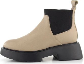 Wonders Enkellaarsjes - Dames - Chelseaboots - Beige - 35 EU - Schoenen