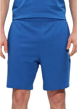 Calvin Klein EU 350Terry Badge Short - Heren - Korte sportbroeken - Blauw - XL - Katoen - Fitness