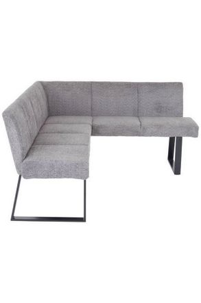 MID.YOU Mid.you Eckbank, Grau, Metall, Textil, L-Form, 190x150 cm, Esszimmer, Bänke, Eckbänke