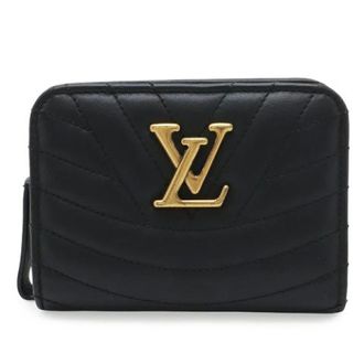 Louis Vuitton Pre-owned Wallets, female, Black, Size: ONE SIZE Pre-owned New Wave Leather Wallet
