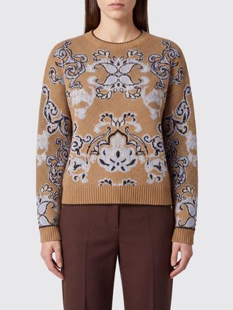 Twinset Maglia in misto lana e cashmere con fantasia floreale Liberty