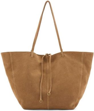 Mango Suede Shopper Bag in Leather at Nordstrom