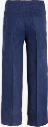 Vilagallo Womens Straight Leg Crop Stretch Trouser In Denim Stretch Oscuro