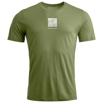 Ortovox 120 Cool Tec Abstract T-Shirt Merinoshirt f&uuml;r Herren | wild herbs