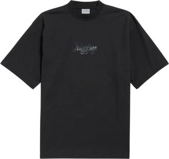 Balenciaga Logo-print heide T-shirt - Heren - T-shirts - Zwart - XL - Katoen - Tops