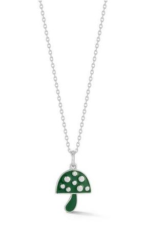 Glaze Jewelry Mushroom Pendant Necklace in Silver at Nordstrom Rack