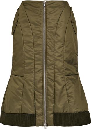 Simone Rocha Simone Rocha Padded Shell Midi Skirt - Khaki - 12 (UK12 / M)