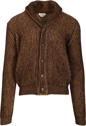 Jacob Cohen Engels Gebreid Vest - Heren - Vesten - Bruin - S - Truien & Vesten
