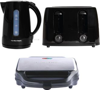 Hamilton Beach Kettle, Toaster & Deep Fill Sandwich Toaster Set, Essentials Collection by Hamilton Beach