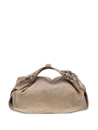 Givenchy croc-embossed shoulder bag - women - Leather/Fabric - One Size - Neutrals