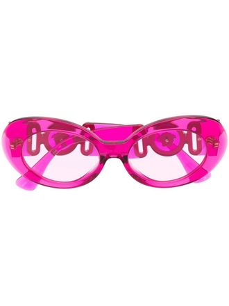 Versace Occhiali da sole Medusa ovali - Rosa