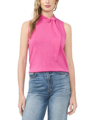 CeCe by Cynthia Steffe Tie Neck Wool-Blend Tank