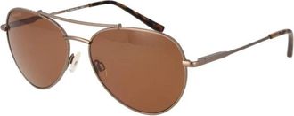Serengeti Eyewear Fotochromatische Gepolariseerde Aviator Zonnebril - unisex - Zonnebrillen - Bruin - ONE Size - Accessoires