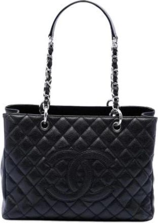 Chanel Pre-owned Grand Shopping Tote - Dames - Vintage Shopper - Zwart - ONE Size - Leer - Vintage