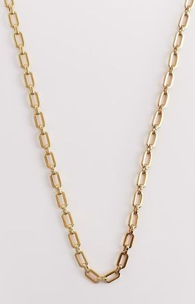 Abbott Lyon Collana con catenina a maglie in acciaio inossidabile placcato oro 18k