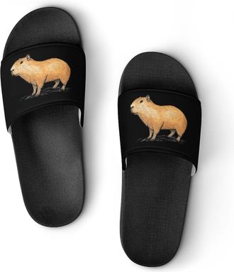 Generic Capybara Animal Shower Shoes Slipper for Women Men Beach Slippers Quick Drying Non Slip Open-Toe Sandals