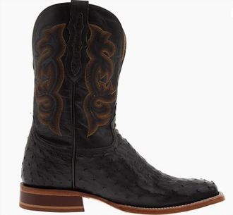Tony Lama Mens Moore Umber Full Quill Ostrich Boot In Brown