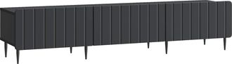 vidaXL Mueble De Tv Negro 147 X 34,5 X 32 Cm Madera De Ingenier&iacute;a Vidaxl