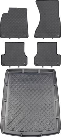 OEM Juego De Alfombrillas De Goma Para Coche Y Maletero Para Audi A6 C7 Kombi (de Septiembre De 2011 A Agosto De 2018)