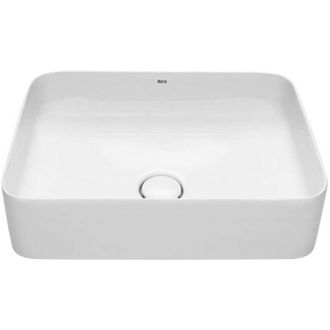 Roca Roca - Lavabo De Sobre Encimera Fineceramic Square Inspira Color: Blanco