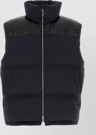 Bottega Veneta cotton puffer gilet high neck