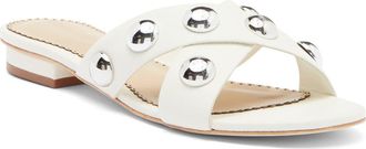 Cinq à Sept Grace Studded Slide Sandal in Ivory at Nordstrom Rack, Size 36