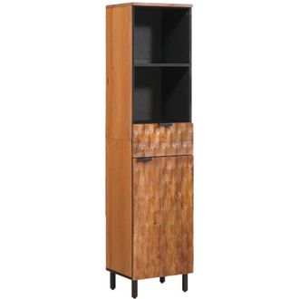 vidaXL Bathroom Cabinet Brown 38 x 33 x 160 cm Solid Mango Wood vidaXL