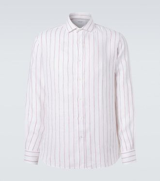 Brunello Cucinelli Striped linen shirt