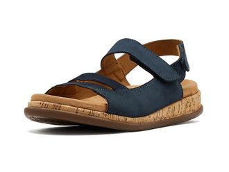 Trotters Gemini Sandals Womens Sandals Navy Nubuck : 10.5 M (B), Leather