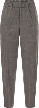 PESERICO Pantal&oacute;n Tapered Peserico De Lana Virgen Y Cashmere Con Cinturilla El&aacute;stica