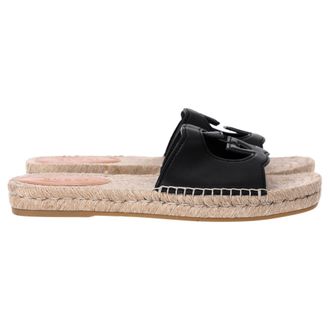 Gucci Gucci Interlocking G Espadrilles in Zwart Leer