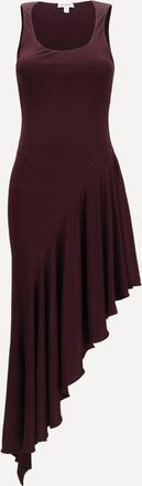 Alaia Abito asimmetrico in jersey fluido Woman 38