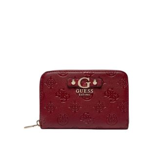 Guess Wallets & Cardholders, female, Red, Size: ONE SIZE Gerty Medium Zip Around Wallet