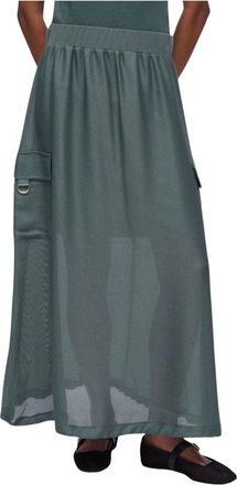 Liu Jo Gonna lunga in mesh - female - Liu Jo - Maxi Skirts - Green - XS - Skirts