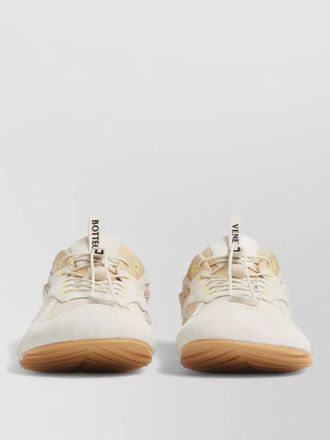 Bottega Veneta orbit mesh suede nylon leather sneakers