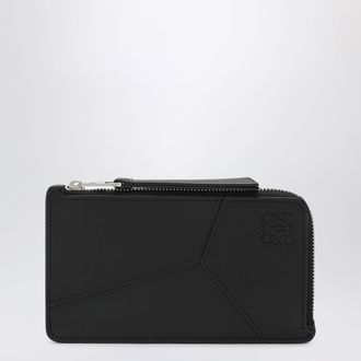 Loewe Black leather Puzzle coin purse with cardholder
