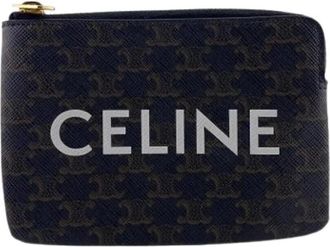 Celine Pre-owned Plastic Portemonnee - Dames - Vintage Clutch - Zwart - ONE Size - Vintage