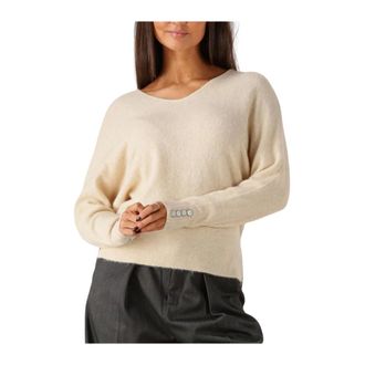 Summum Dames, Truien, Beige, Maat: M Wol