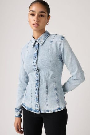 Levi's Camisa Shaped - Mujer - XS - Azul / Bite Back Western
