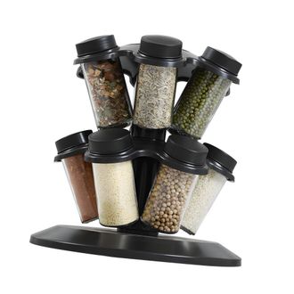 OEM Carrusel Giratorio Para Especias Que Ahorra Espacio, 12 Frascos, Tapas