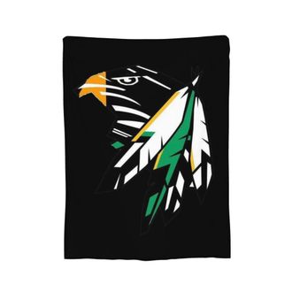 OEM Manta De Franela De Hockey De Los North Dakota Fighting Sioux - 80 X 60 Pulgadas, Ligera, Antiest&aacute;tica, Desodorizante, Apta Para Todas Las Estaciones