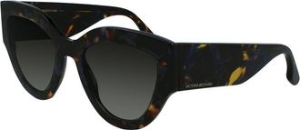 Victoria Beckham Blue Acetate Womens Sunglasses