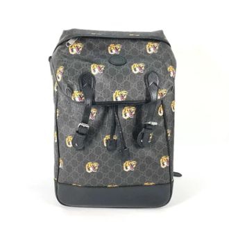 Gucci Pre-owned Canvas gucci-bags - Heren - Vintage Rugzakken - Zwart - ONE Size - Vintage