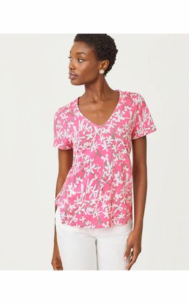 Lilly Pulitzer Maryetta Top In Confetti Pink Liza