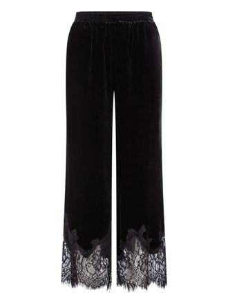 Gold Hawk Trainingsbroek met kanten panelen - Zwart