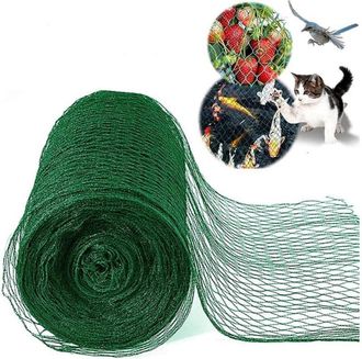 Trade Shop Trade Shop Traesio - Set 2 Pz Rete Anti Animali Maglia 1x10 Mt Verde Scuro Protezione Piante Orto 134616