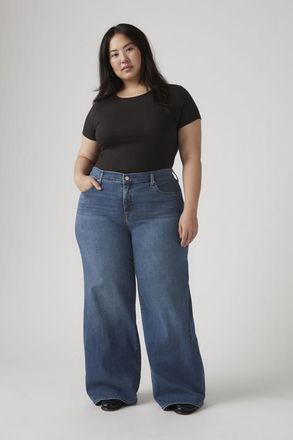 Levi's Vaqueros de pierna ancha 318 Shaping (talla extragrande) - Mujer - 14L - Lavado oscuro / Clever Girl Plus