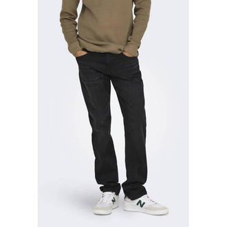 Only & Sons regular fit jeans ONSWEFT black denim