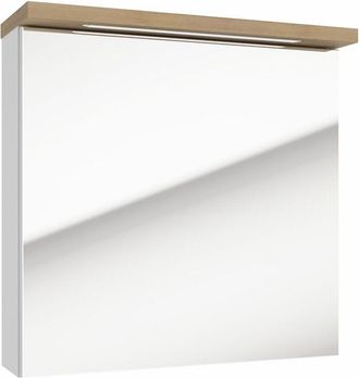 Puma Naturel Armario Con Espejo Naturel Stilla + Led 60x60 Cm Blanco (stillae06017)