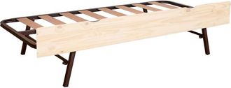 Muemue Cama De Arrastre Elevable Madera Blanco Lavado 90x190cm